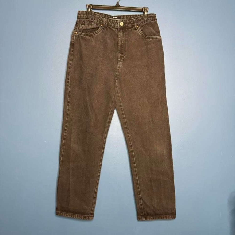 Cotton On Black Jeans Women's Size 8 Loose Straight Leg Denim‎ High Rise